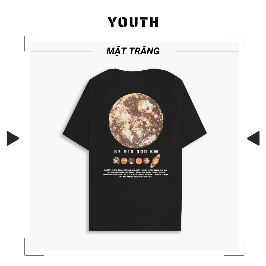 Áo thun nam nữ unisex YOUTH form rộng cổ tròn tay lỡ vải Cotton Mát Mịn FreeSize(38-65Kg) - Nhiều Mẫu - AP