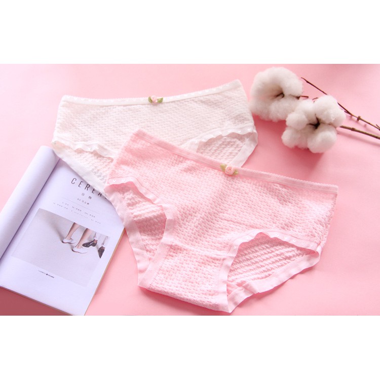 Quần lót cotton nữ tăm tre nâng mông kháng khuẩn dễ thương QL16 | BigBuy360 - bigbuy360.vn