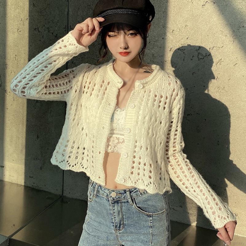 Áo Khoác Cardigan Dệt Kim Phong Cách Hàn Quốc Xinh Xắn Cho Nữ | BigBuy360 - bigbuy360.vn