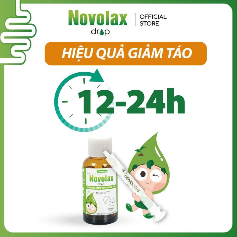 Novolax hỗ trợ giảm táo bón, bổ sung chất xơ hoà tan từ thiên nhiên
