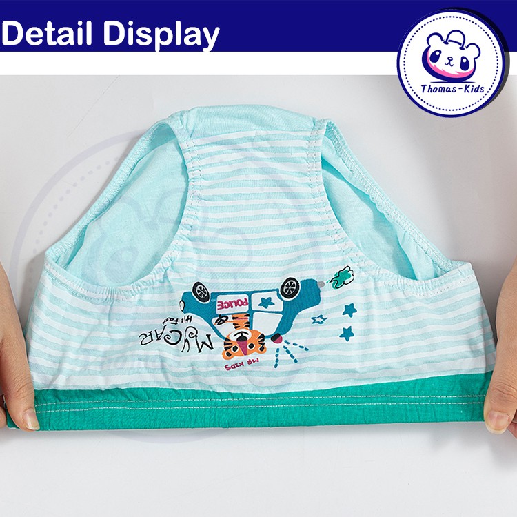 [THOMAS KIDS] 5 chiếc 3-12Yrs Đồ lót dành cho trẻ em Bé trai 100% cotton Thời trang mới và thoải mái Hoạt hình Hình khủng long Quần lót trẻ em