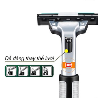 Combo Dao cạo râu Gillete Vector và 2 lưỡi thay thế