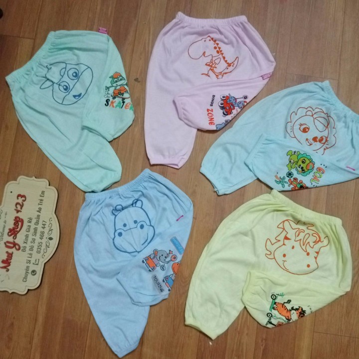 Quần Chục Dài Cotton Mông Hình Thú Loại Đẹp Cho Bé Trai Bé Gái Loại Đẹp