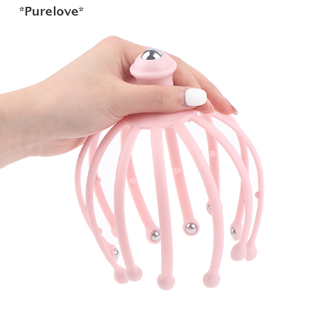 1 Đầu Găng Tay Mát Xa Da Đầu Hình Bạch Tuộc Bằng Hợp Kim Giúp Giảm Căng Thẳng Chăm Sóc Sức Khỏe