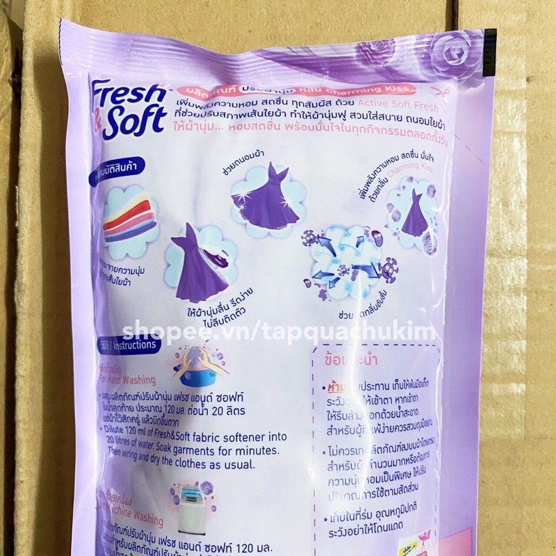 MUA5TẶNG1 Nước xả FRESH SOFT Thái Lan 600ML (thơm hơn COMFORT) - tapquachukim