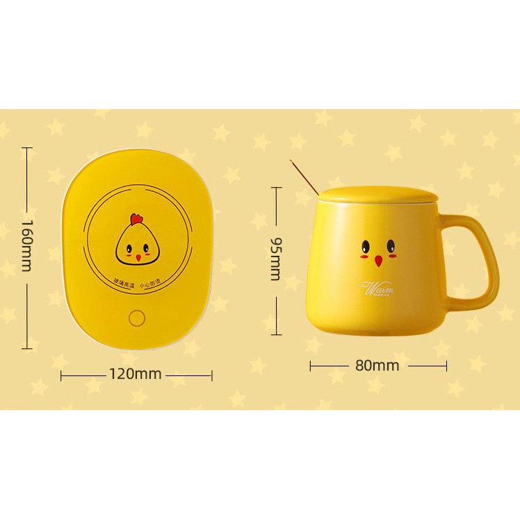 Bộ Đế ,cốc Hâm Nóng Siêu cute, Tiện lợi ,Giữ Nhiệt Đồ Uống Thức Ăn 55 độ | BigBuy360 - bigbuy360.vn