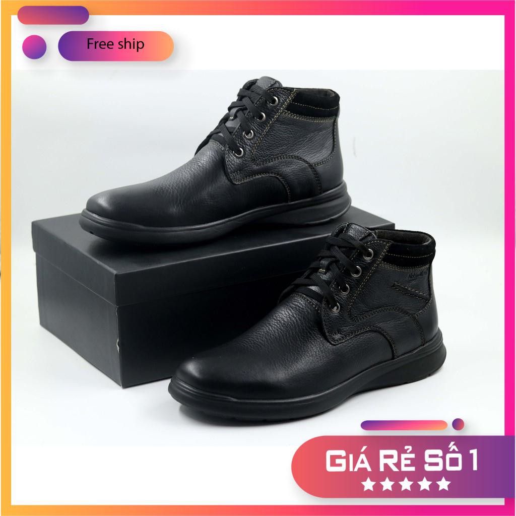 Giày Boot Tăng Chiều Cao Da Bò Thật 100% Sang Trọng Lịch Lãm