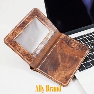 Ví Da Nam Ally Brand Da Bò Pullup Wax Handmade