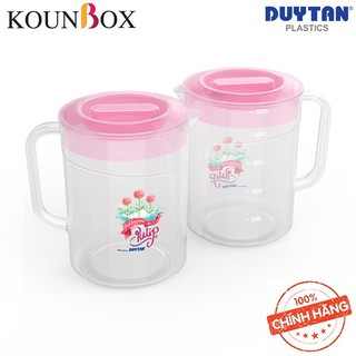 Ca Tulip Nhựa Duy Tân 2 Lít - Nhựa Trong Suốt, Có Vạch Chia