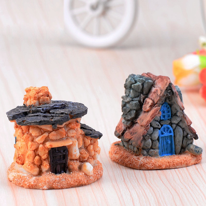 Mô hình nhà mini làm tiểu cảnh làm tiểu cảnh terrarium