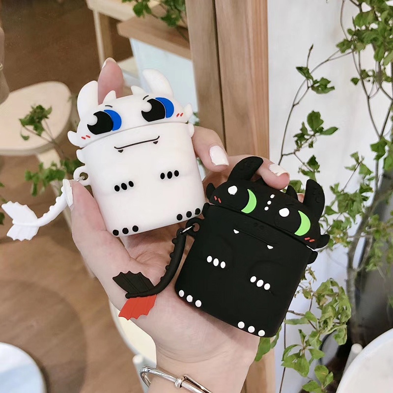Vỏ silicon hoạt hình dễ thương chống trầy hộp tai nghe không dây Baseus W04 TWS Baseus W04 Pro