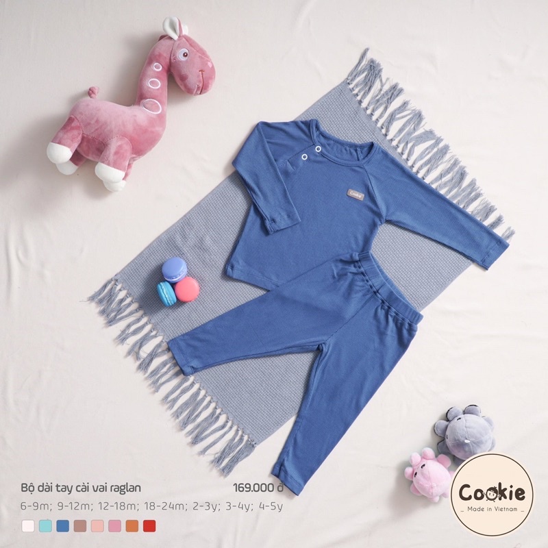 Bộ rời dài tay raglan Cookie