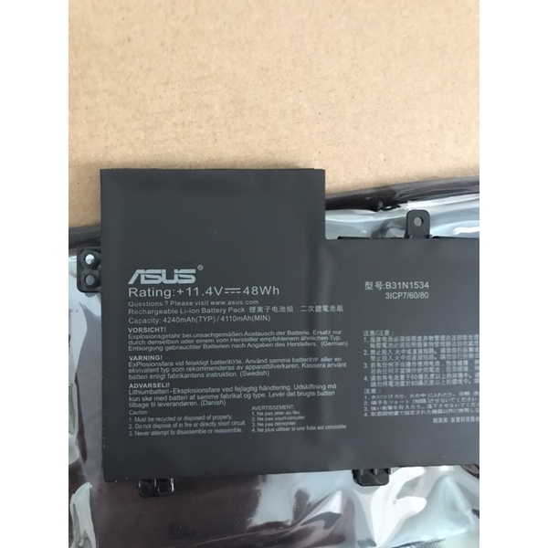 👉Pin (zin) laptop Asus B31N1534 Battery For ASUS Zenbook UX510 UX510UX UX510UW UX510UX-CN044T BẢO HÀNH 6 THÁNG ĐỔI MỚI