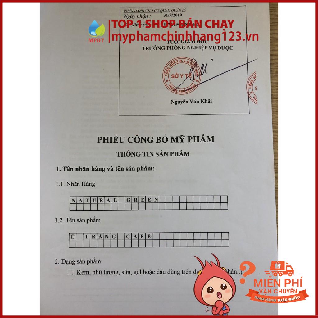 (Tặng VITAMIN KÍCH TRẮNG) Ủ Trắng Cafe,Tắm Trắng Cafe Thảo Dược,tẩy da chết,mờ thâm nám sạm da,viêm chân lông 100GR