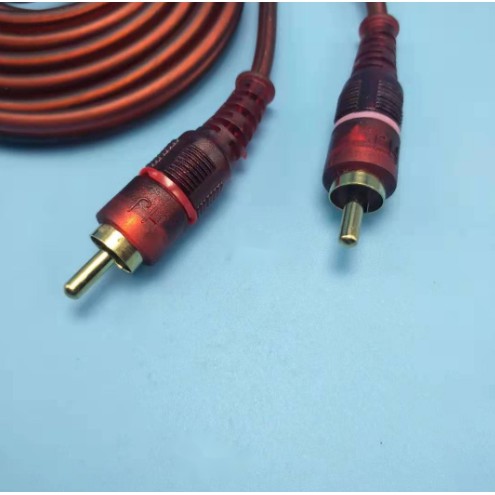 Dây cáp âm thanh dài 1.5m/3m/5m/10m đầu mạ vàng 2x6.35mm sang 2 RCA