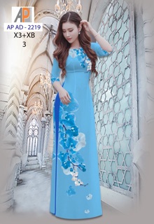 Vải áo dài in hoa lan