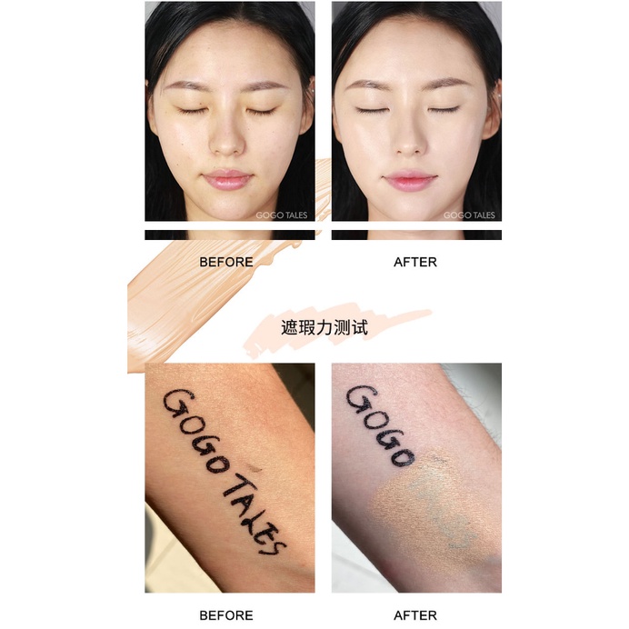 [Hàng mới về] Kem che khuyết điểm Gogotales che phủ mụn / quầng thâm / mắt gồm 4 tông màu tùy chọn kèm cọ tiện dụng | BigBuy360 - bigbuy360.vn