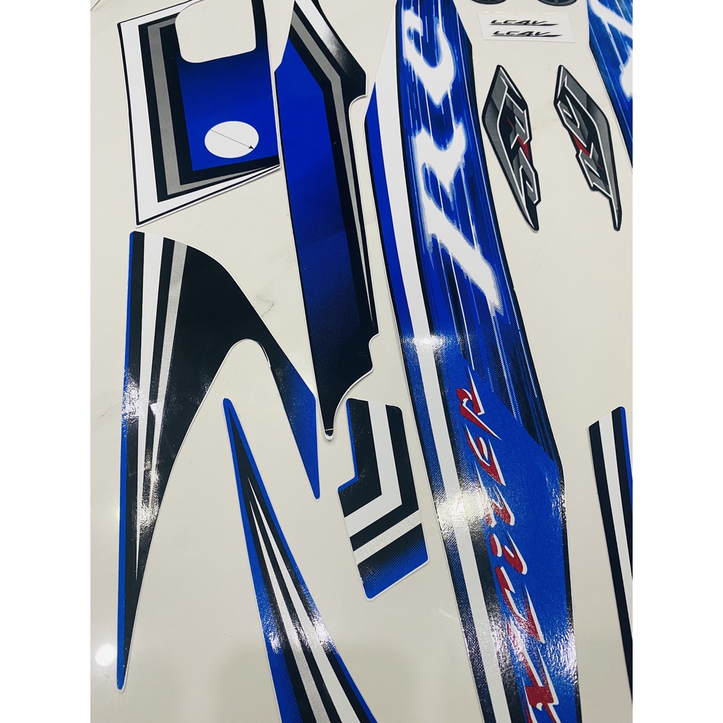 Nguyên bộ tem rời zin thái dán xe máy exciter rc 2008 đến 2010 màu xanh dương