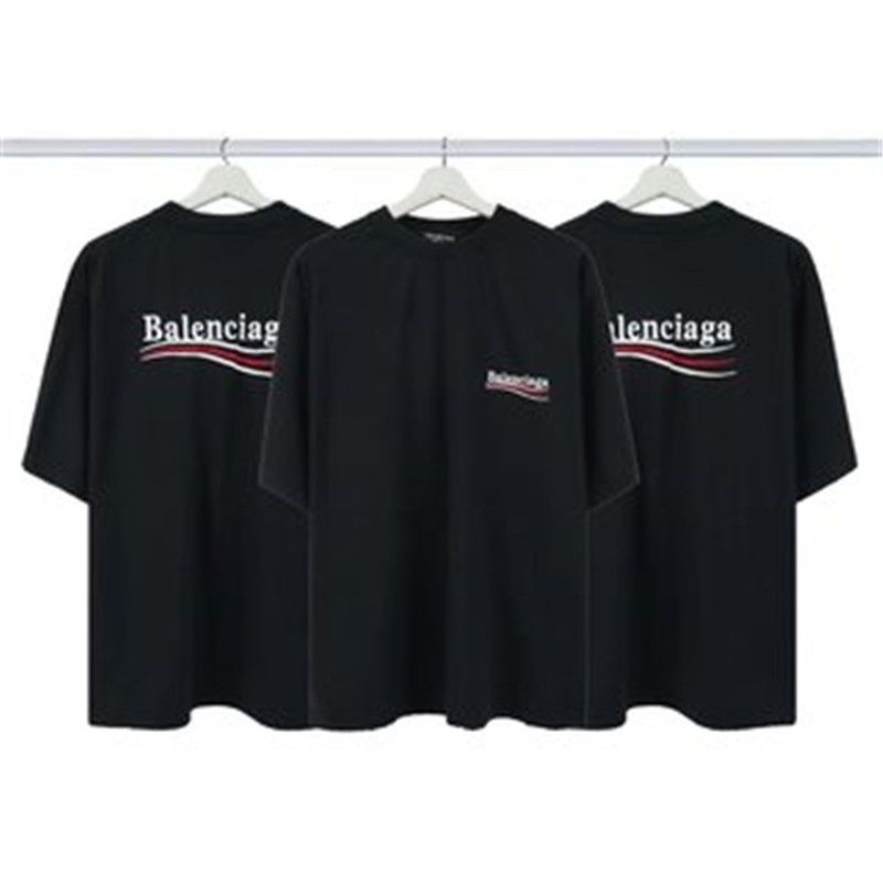 Áo Thun Tay Ngắn Cổ Tròn Thêu Chữ BB Thời Trang Unisex