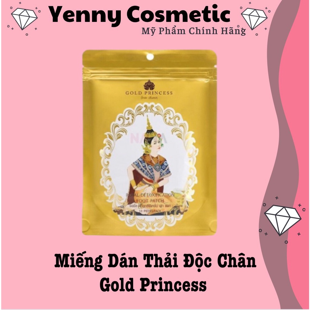 Miếng Dán Thải Độc Chân Gold Princess (10 miếng)