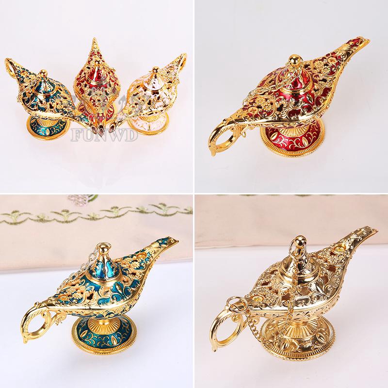 Đèn thần Aladdin bằng hợp kim kẽm phong cách châu Âu thiết kế sáng tạo dùng làm quà tặng/trưng bày trang trí