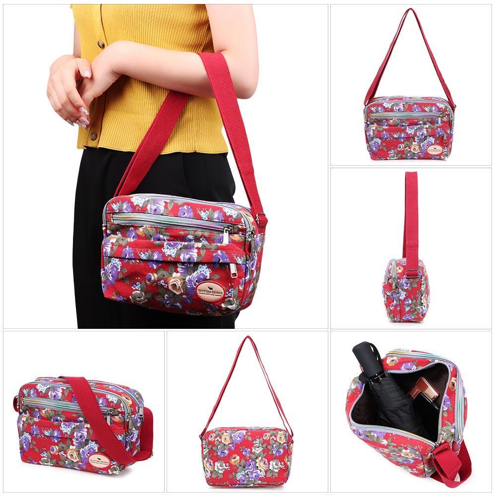 Túi Đeo Chéo Vải Bố Dung Tích Lớn Heceh