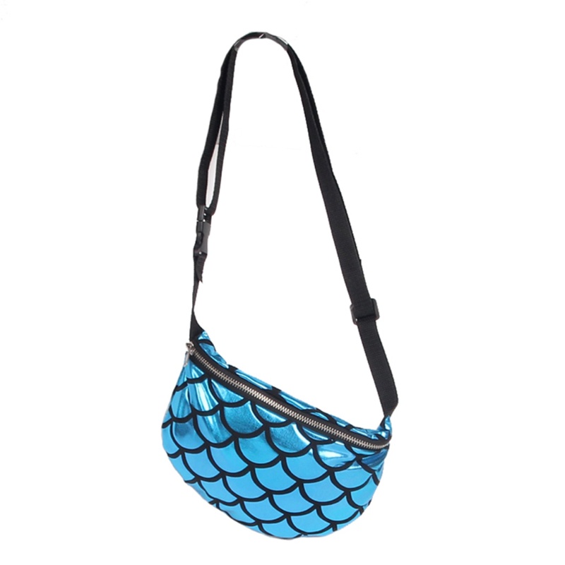 Túi Đựng Mỹ Phẩm Đeo Hông Đính Kim Sa Lấp Lánh Thời Trang Cho Nữ