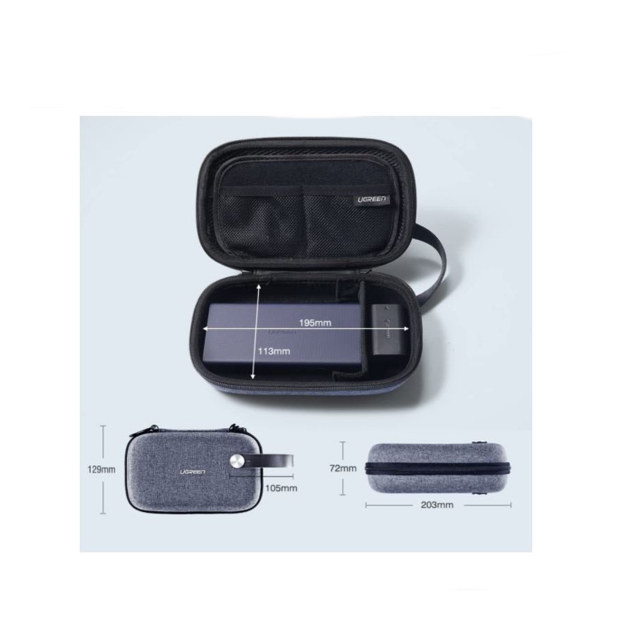 Hộp đựng tai nghe và phụ kiện đa năng UGREEN LP152 50903 - Hàng Chính Hãng - Bảo Hành 18 tháng