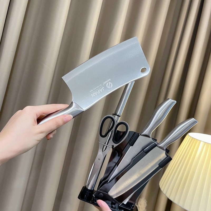 BỘ DAO NHẬT INOX KHÔNG GỈ 6 MÓN HÀNG CAO CẤP