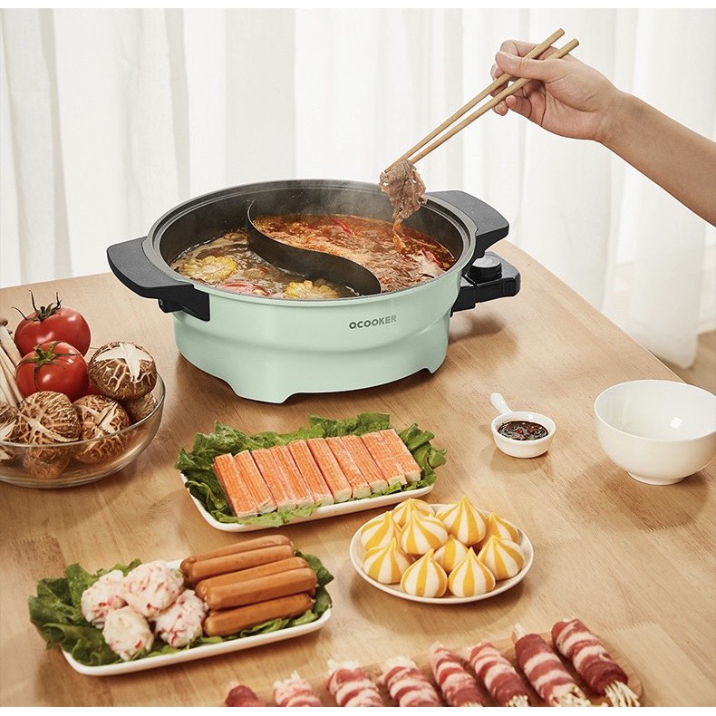 Nồi lẩu điện 2 ngăn OCOOKER CR-HG03 4L