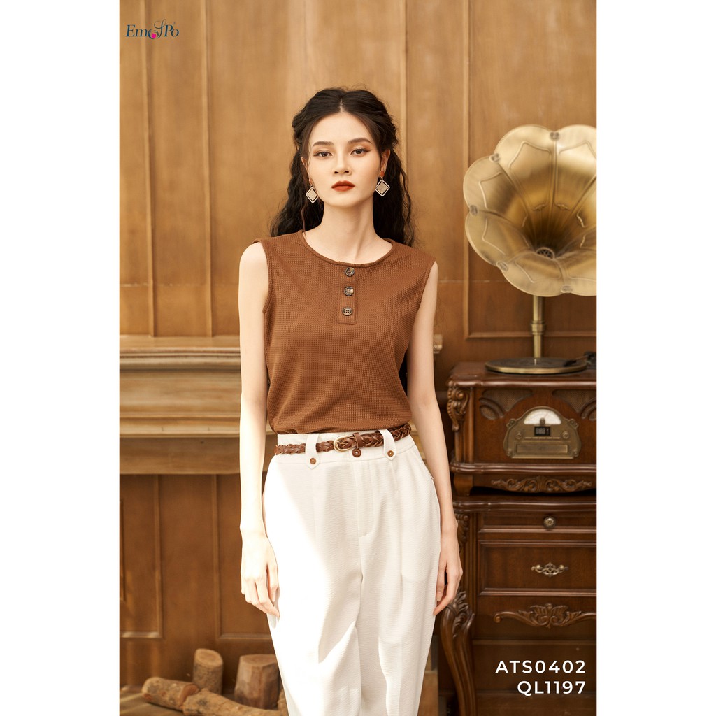 Quần baggy ly bung Emspo đỉa cạp thân trước QL1197