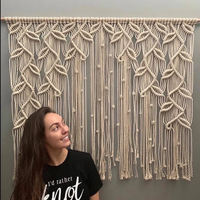 Rèm lá macrame