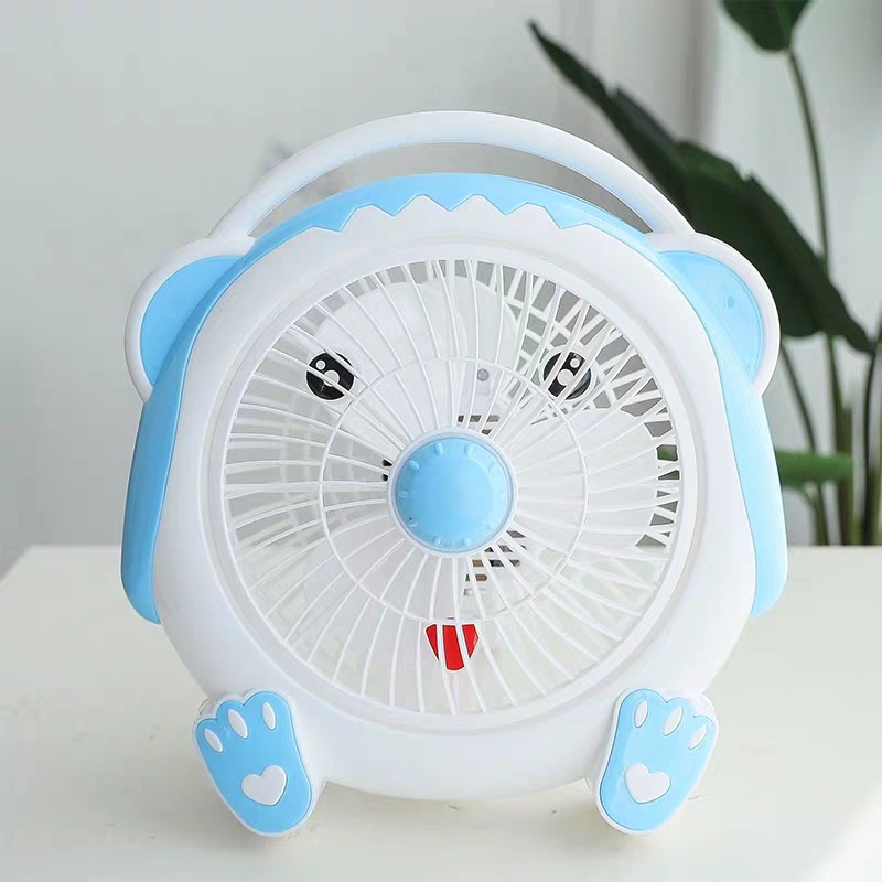 Quạt mini hình thú để bàn cắm điện văn phòng, Quạt văn phòng để bàn mini hình thú cắm điện