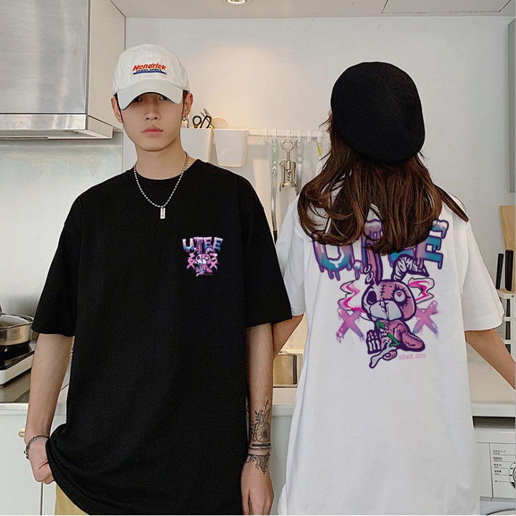 Áo Thun Cổ Tròn Chất Cotton Pink Rappit Cực Chất