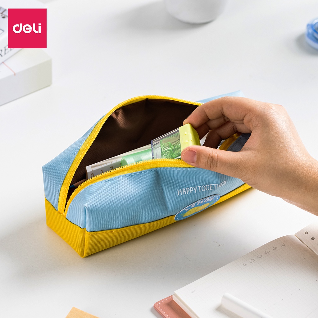 Túi đựng bút học sinh họa tiết vui nhộn Deli - Phù hợp cho nhiều lứa tuổi - Màu sắc tươi sáng