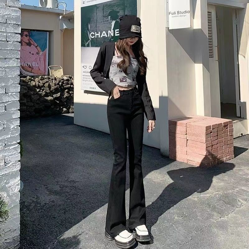 Jiashucheng Quần Dài Lưng Cao Dáng Ôm Thời Trang Xuân Hè Mới Cho Nữ