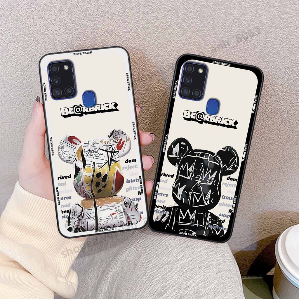 Ốp Samsung A21s be@r brick mars thời trang, ốp lưng điện thoại viền dẻo siêu chất