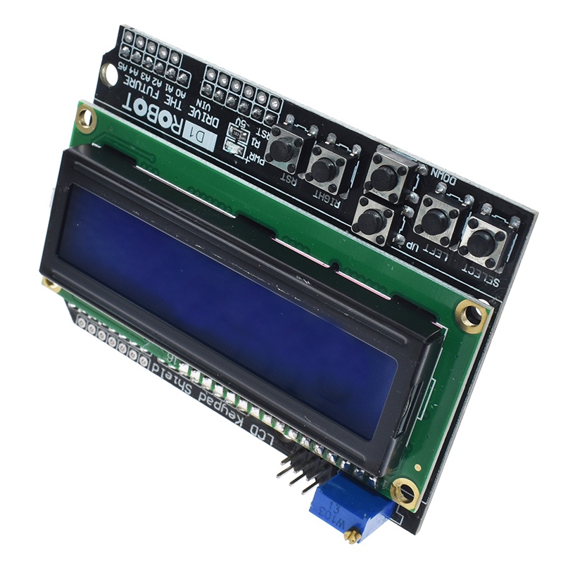 1 Bàn Phím LCD1602 LCD 1602 Cho Arduino ATMEGA328 ATMEGA2560 raspberry pi UNO blue screen