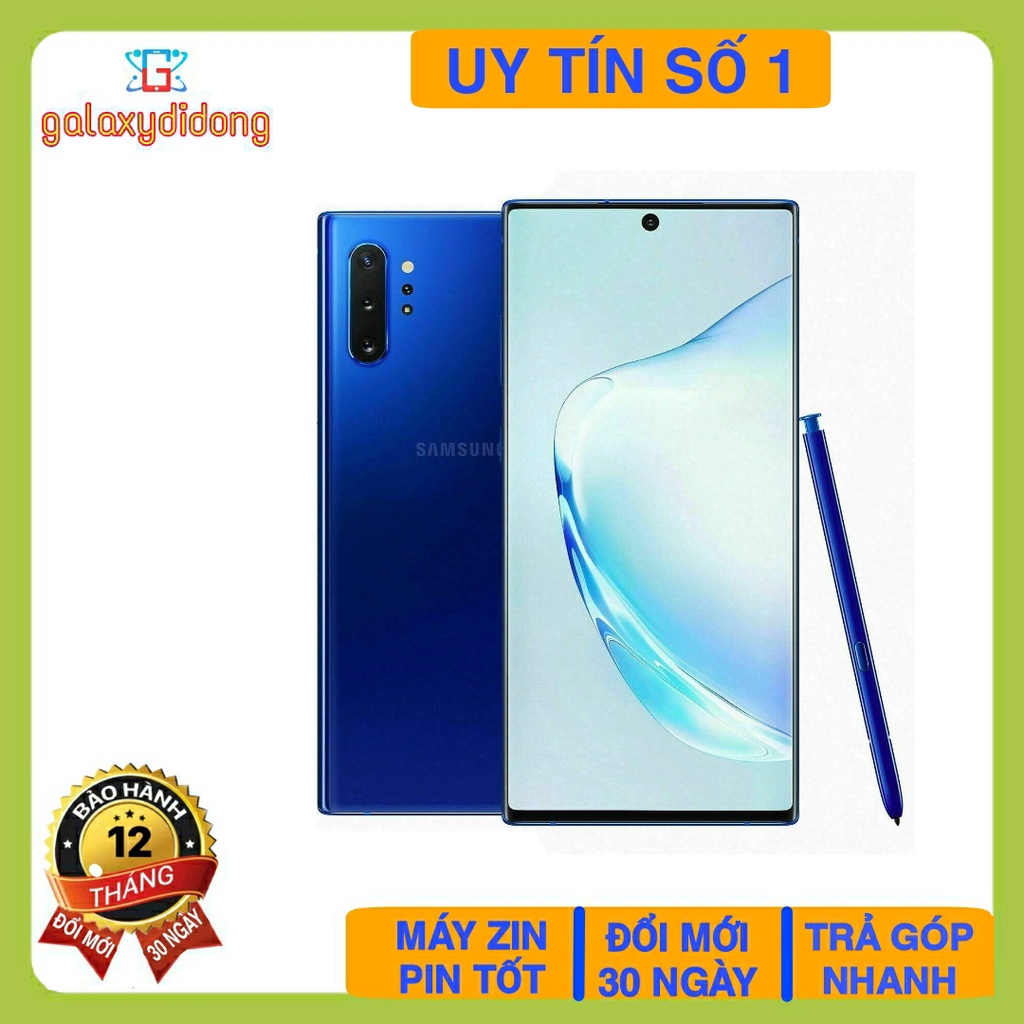 Điện Thoại Galaxy Note 10 Plus Quốc Tế Cũ Đẹp. Bảo Hành 12 Tháng. Camera Đẹp, Cảm Ứng Mượt, Ram 12GB, Vân Tay Siêu Âm