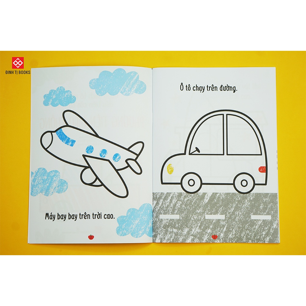 Sách - Tập tô cho trẻ 3 - 9 tuổi - Cuốn sách tô màu đầu tiên của tớ - Combo 2 - 4 tập