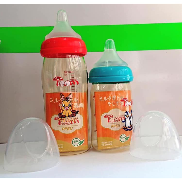 Bình Toom PPSU Nhật 80ml-240ml (tặng kèm 1 núm ti)