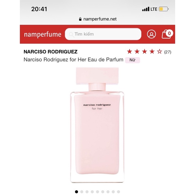Sold-Pass nước hoa narciso hồng