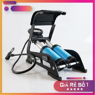 Bơm hơi xe máy mini - Bơm xe máy đạp chân loại tốt -Bảo hành 24 tháng
