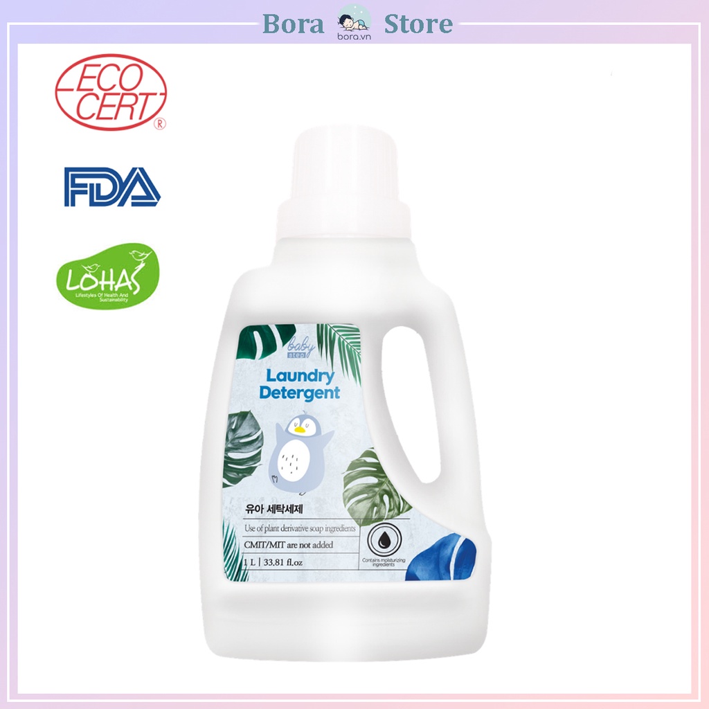 Nước giặt quần áo hữu cơ cho bé Baby Step 1000ml