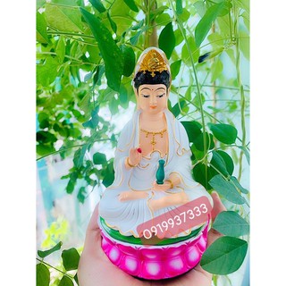 Tượng phật bà quan âm 15 cm ( 4 màu )