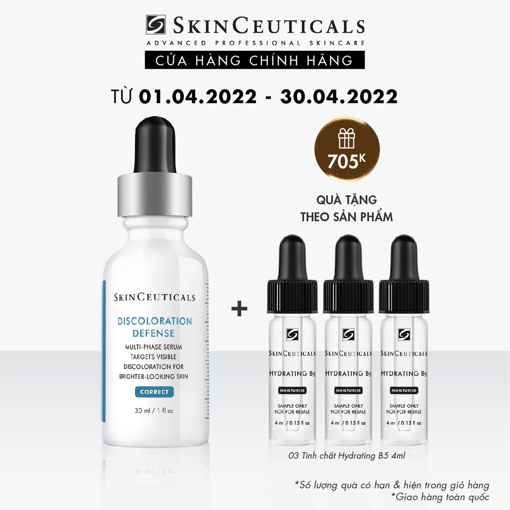 [Mã COSLUX05 giảm 120K] Skinceuticals Discoloration Defense làm mờ vết nám, làm sáng và đều màu da 30ml