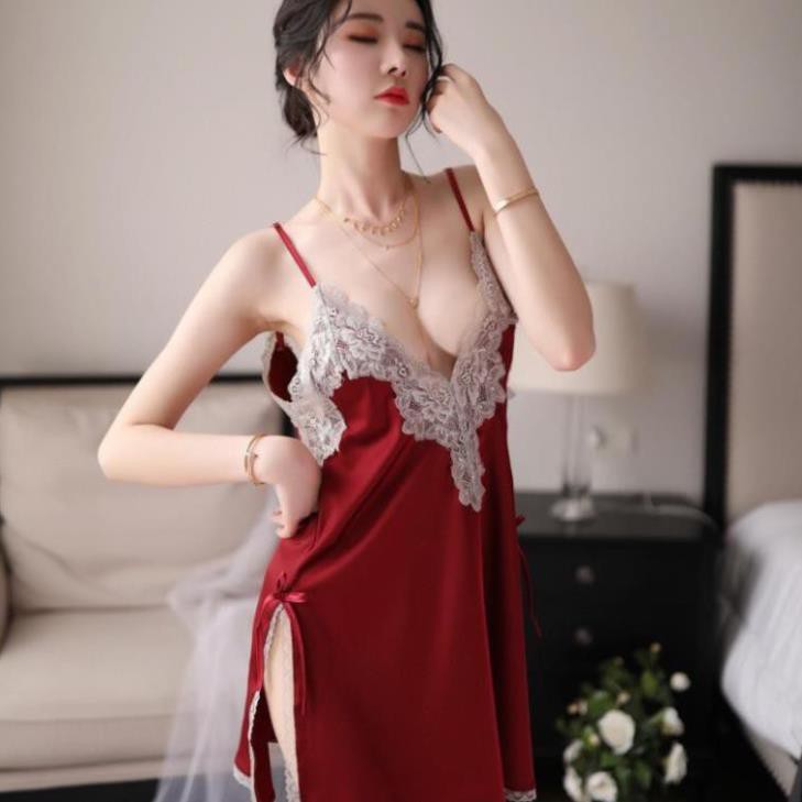 Váy Ngủ Cao Cấp, Váy Lụa Cực Xinh. Chất lụa mịn