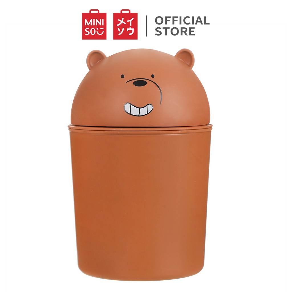 Thùng rác We bare bears Miniso (Chọn màu ngẫu nhiên)