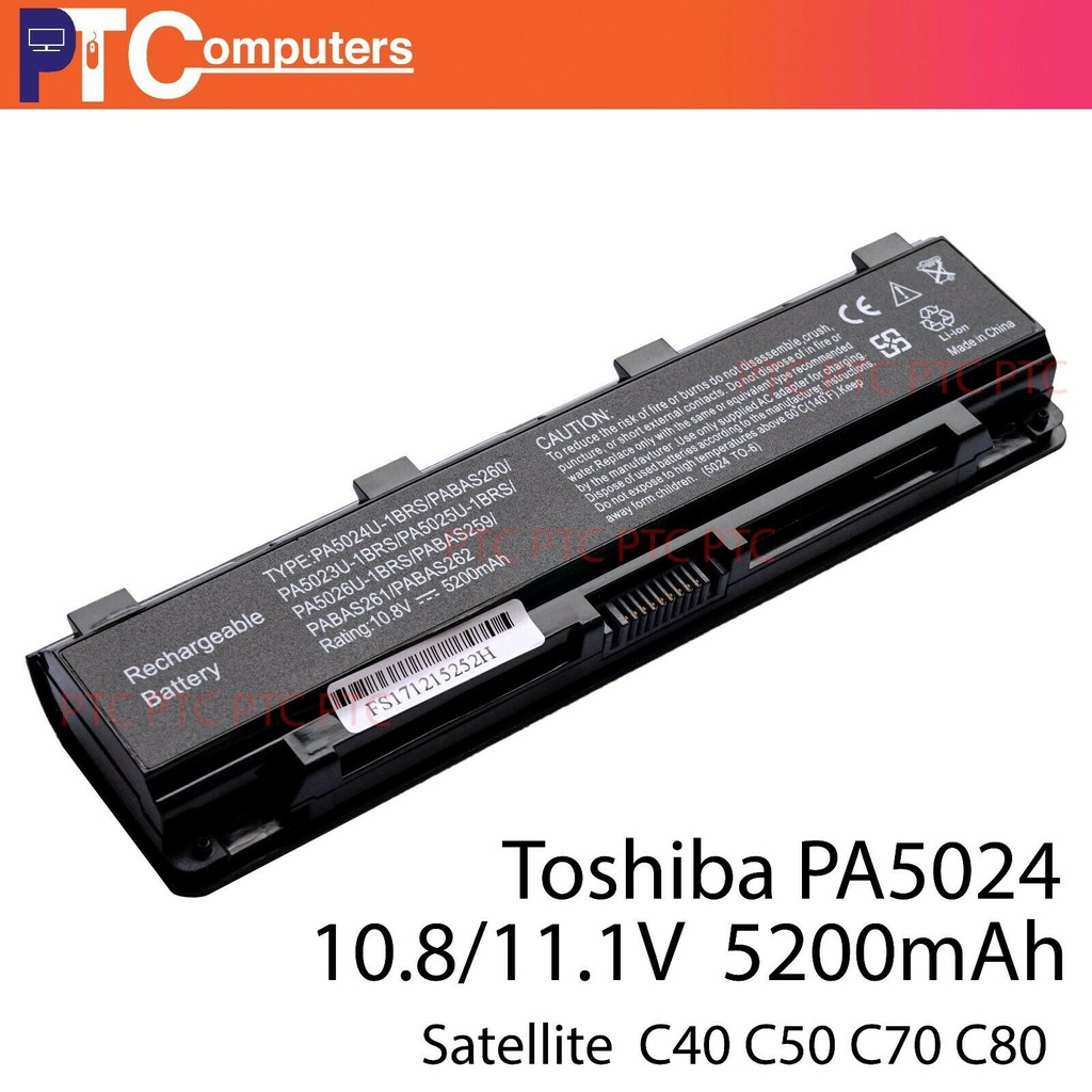 Pin Laptop Toshiba C850 - PA5024U PABAS260 PA5023U-1BRS PA5025U-1BRS - HÀNG NHẬP KHẨU