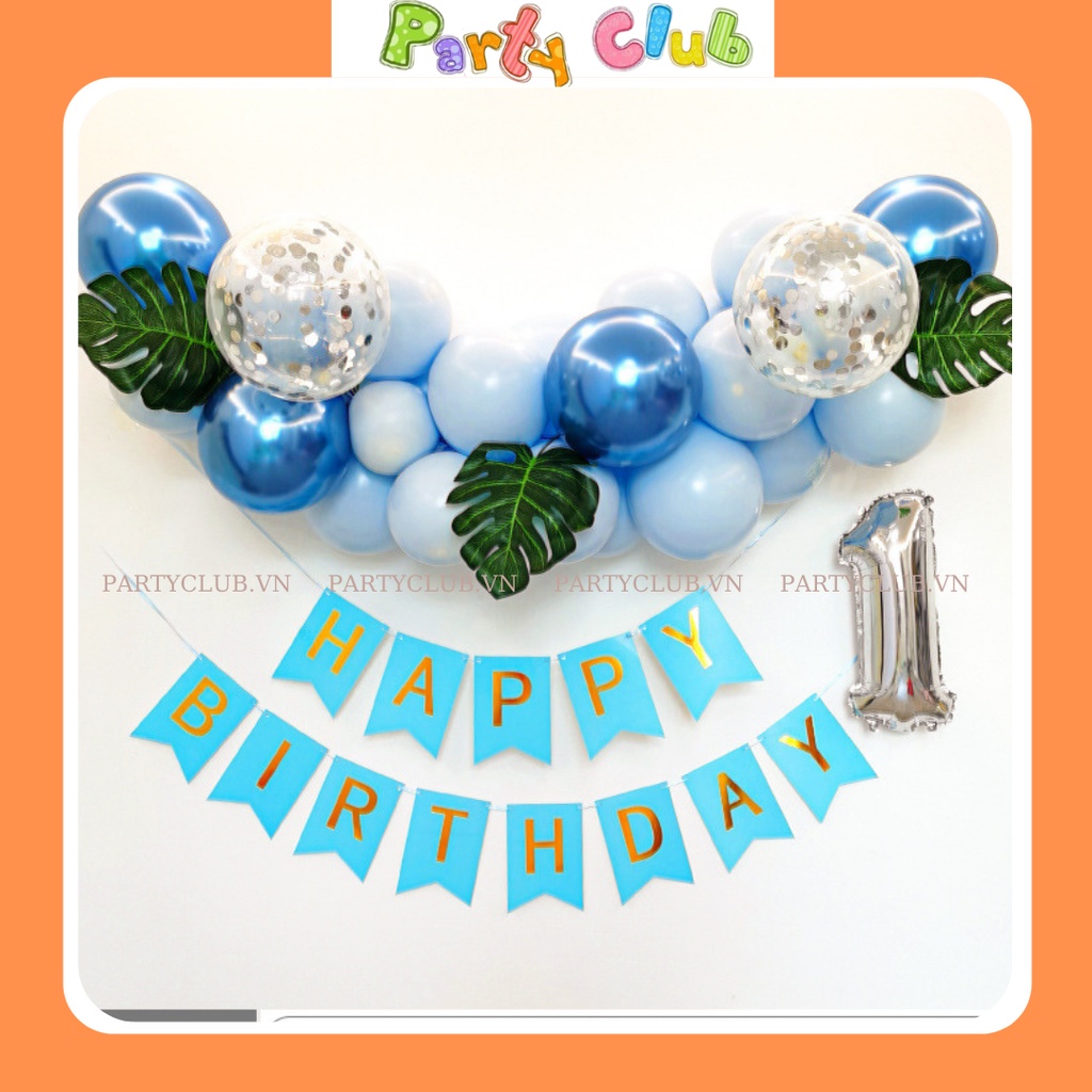 Set bóng trang trí sinh nhật cho bé tại nhà mẫu DG-001
